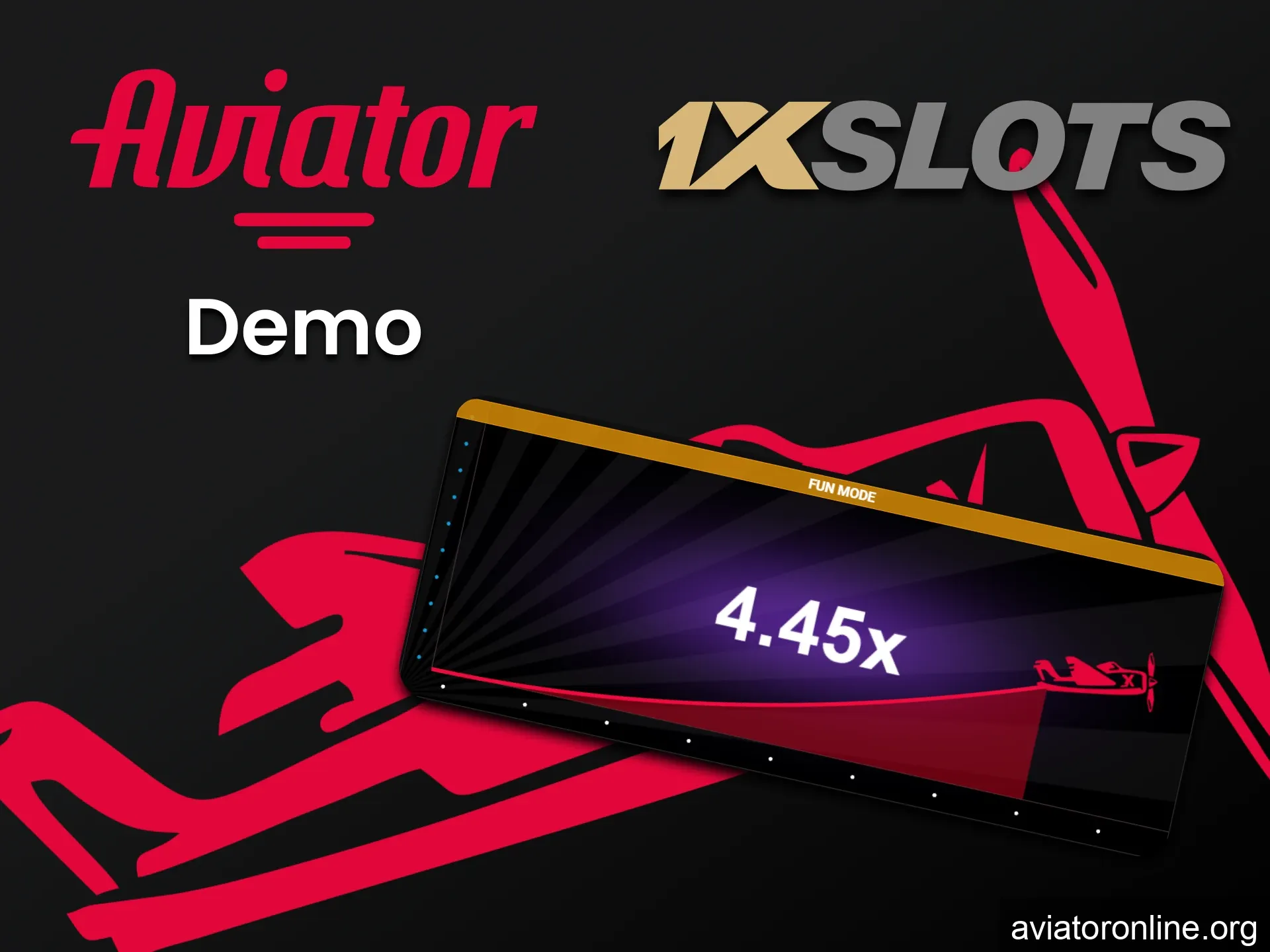 Practice in the demo version of Aviator at 1xslots.