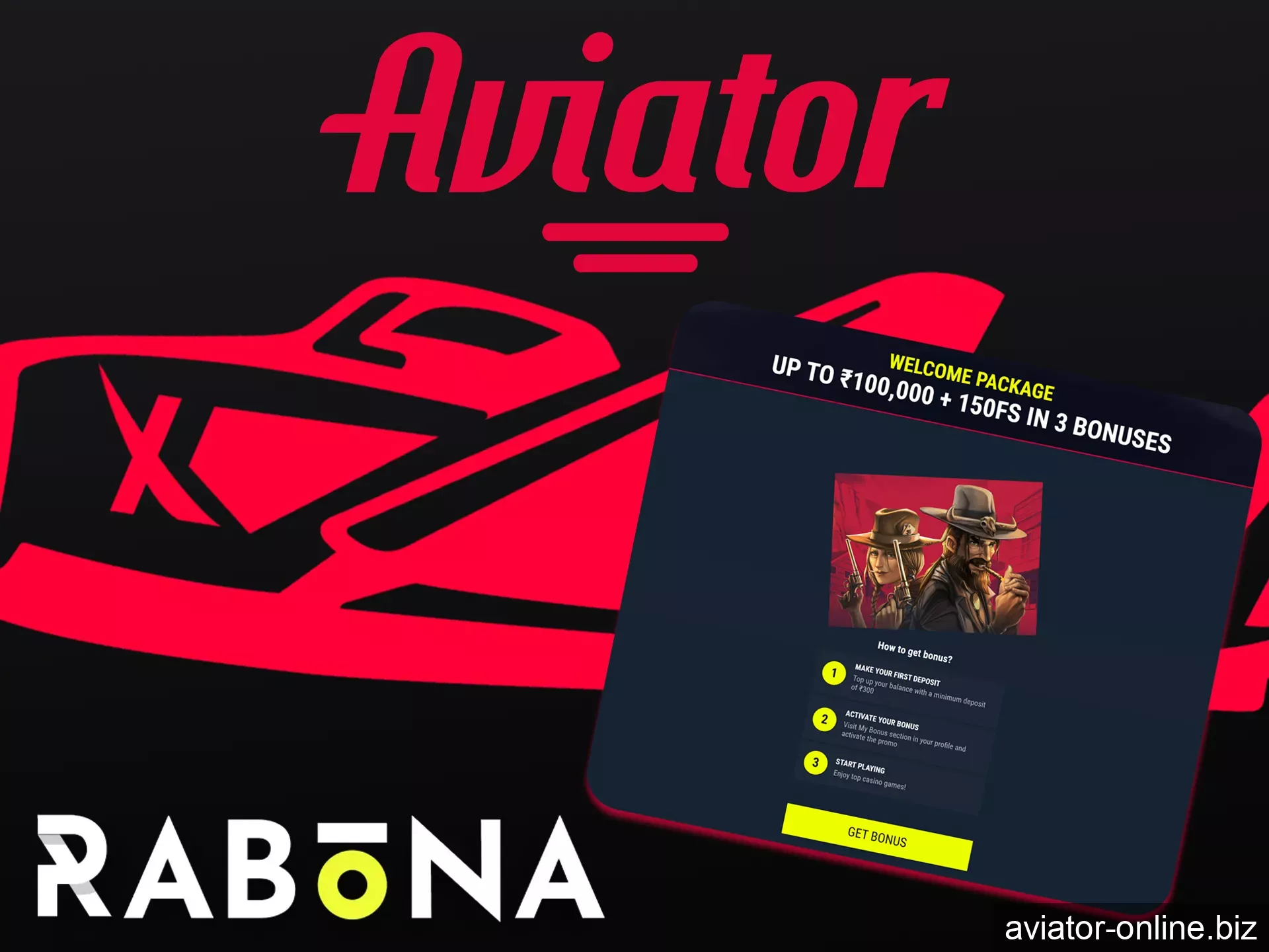 Pick up a bonus on Rabona for playing Aviator.
