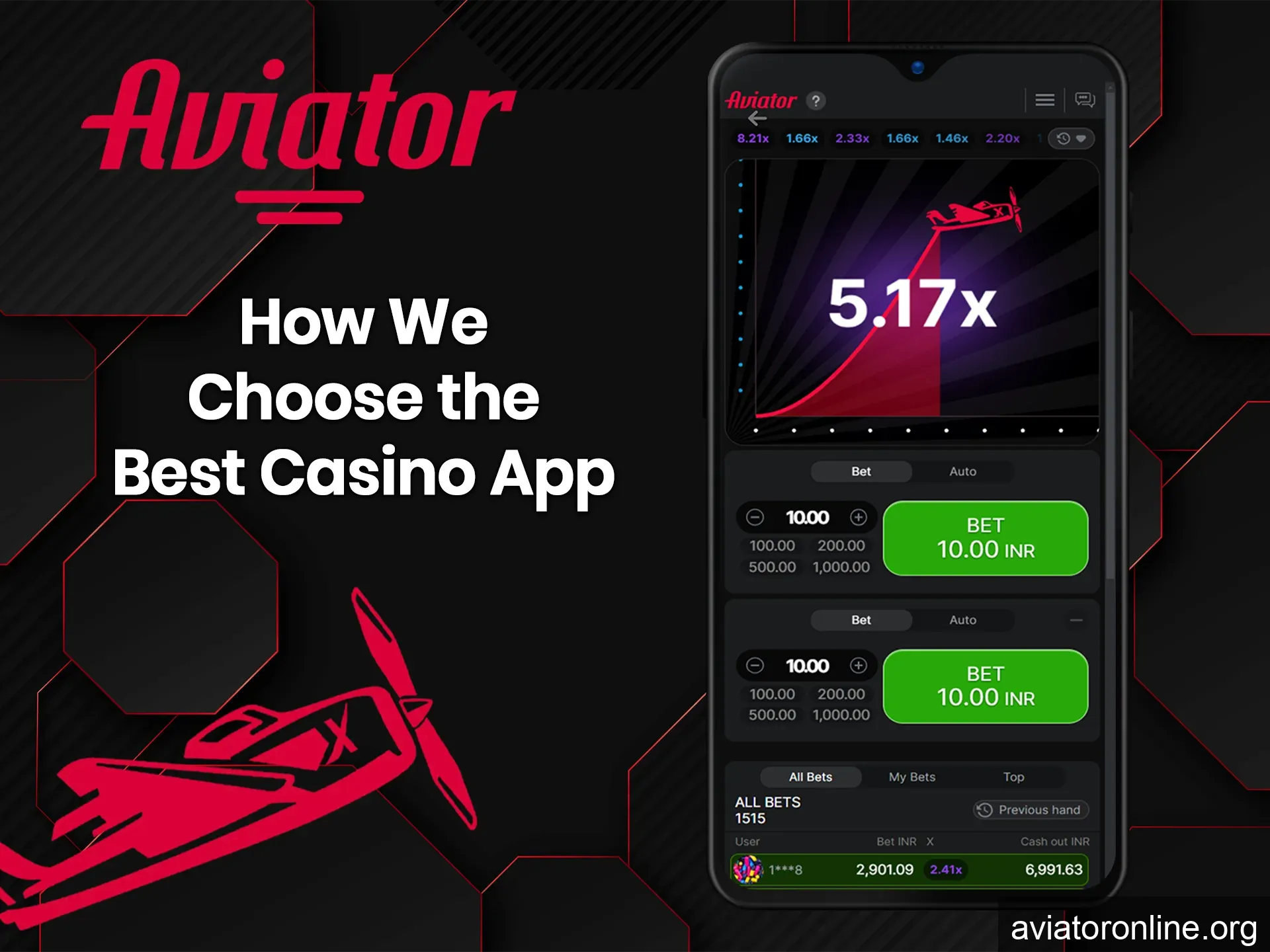 The application to play Aviator must be licensed and secure.