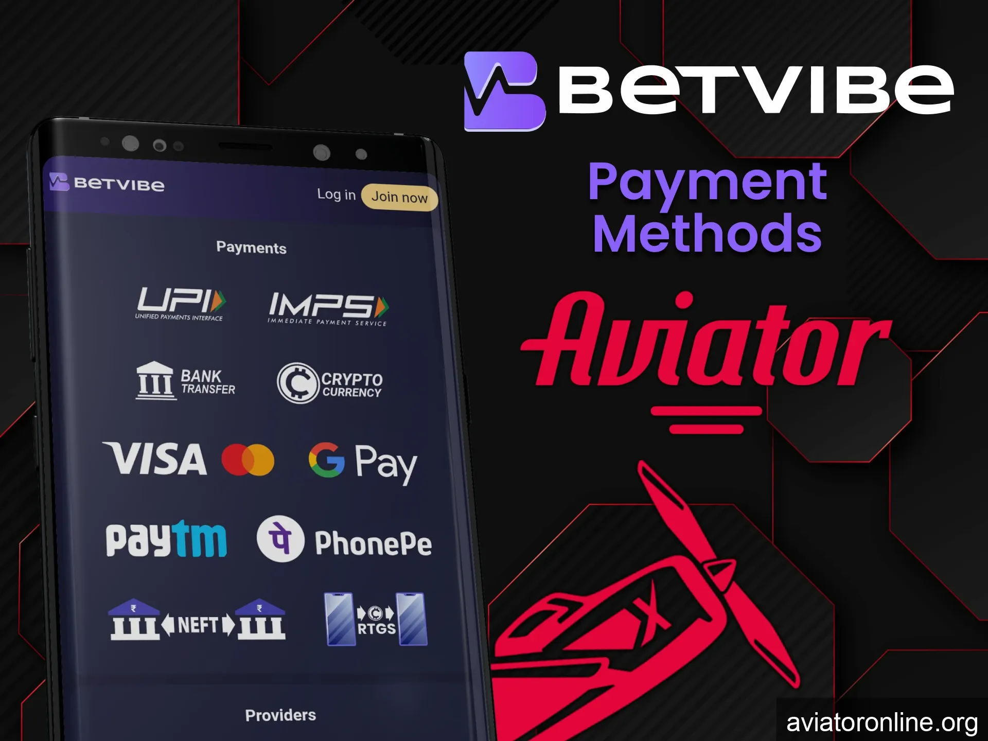 Find a convenient way to top up your deposit for playing Aviato in the BETVIBE app.