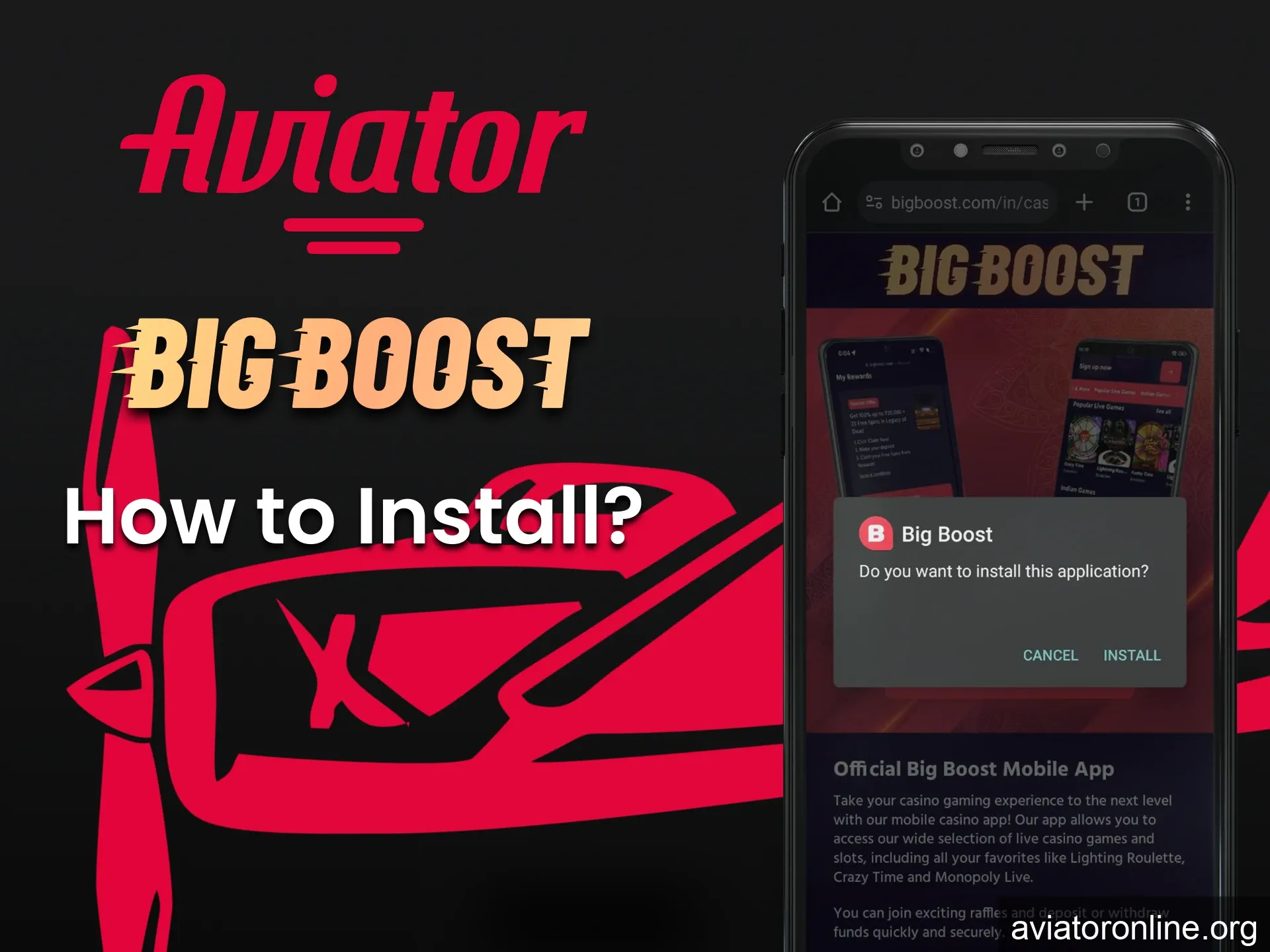 Click the install Big Boost button to install the application.