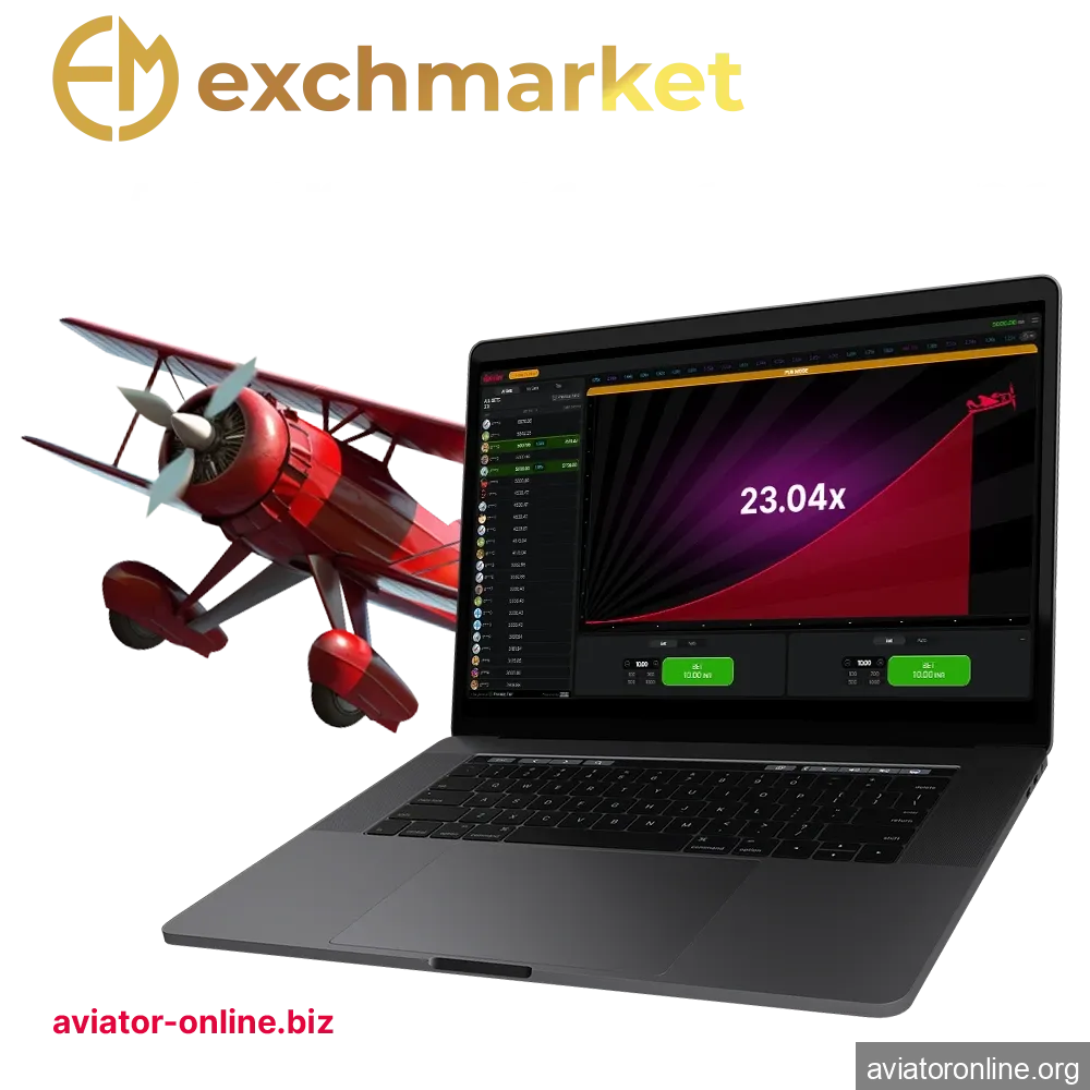 Choose Exhcmarket to play the exciting Aviator game.
