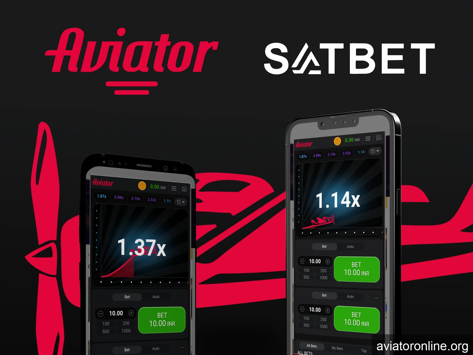 Choose your option to play Aviator on Satbet.