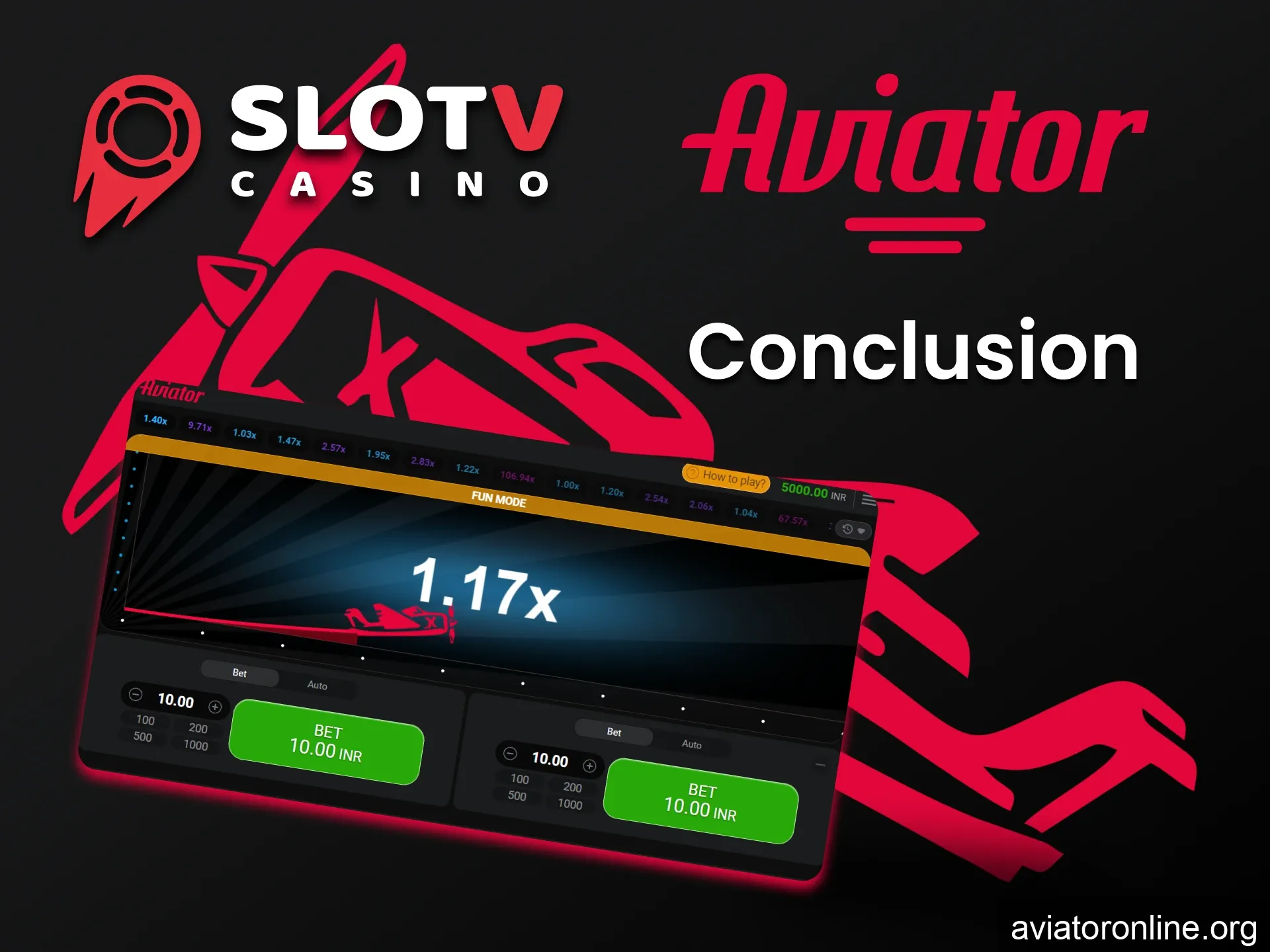 SlotV is perfect for playing Aviator.