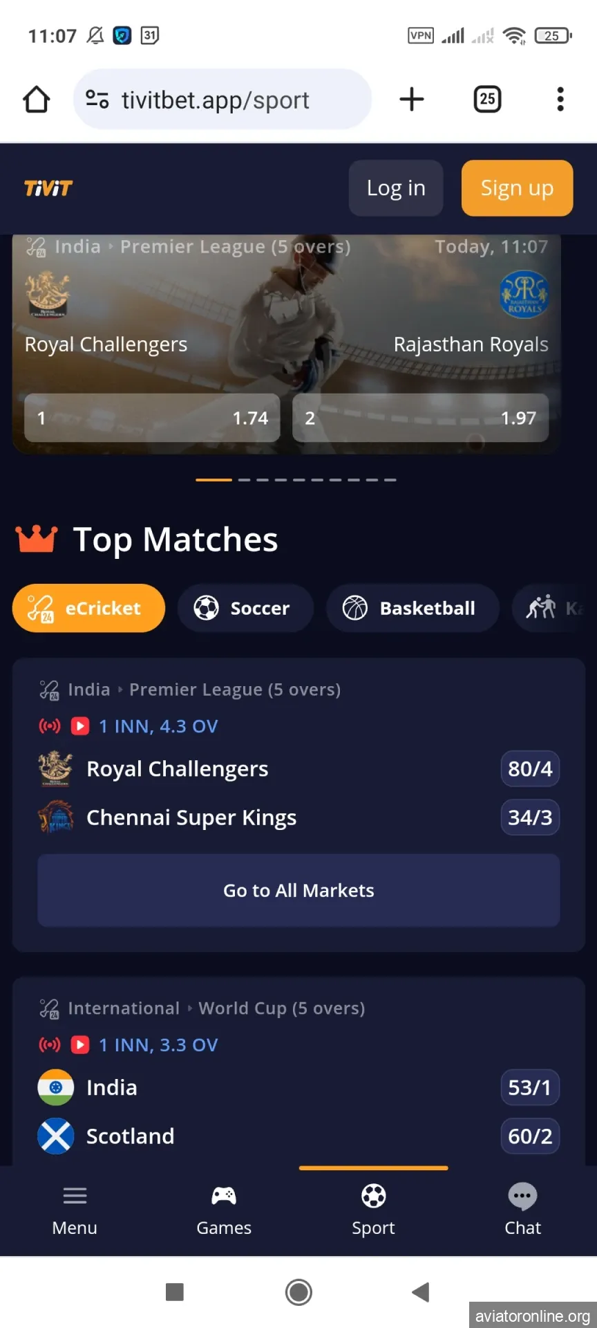 Visit the official page to install the Tivitbet app for Android.